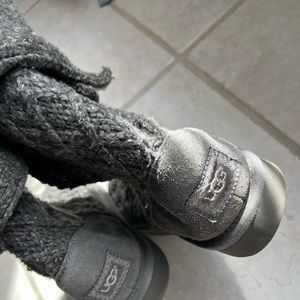 Women’s Ugg knit gray boots size 10
